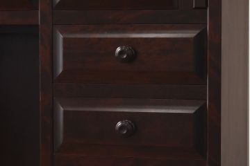 【S様ご成約済・ご決済用】中古　北海道民芸家具　上品な雰囲気漂うビューローブックケース(ライティングビューロー、机、本箱、収納棚)(定価約49万円)(1)