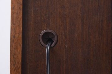 【S様ご成約済・ご決済用】中古　北海道民芸家具　上品な雰囲気漂うビューローブックケース(ライティングビューロー、机、本箱、収納棚)(定価約49万円)(1)