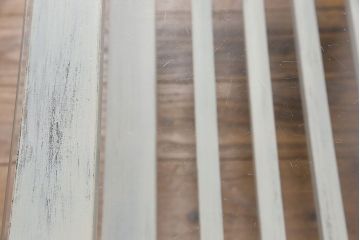 ペイント家具　レトロな雰囲気漂うセンターテーブル(サイドテーブル、コーヒーテーブル、リビングテーブル)(R-029298)