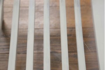 ペイント家具　レトロな雰囲気漂うセンターテーブル(サイドテーブル、コーヒーテーブル、リビングテーブル)(R-029298)