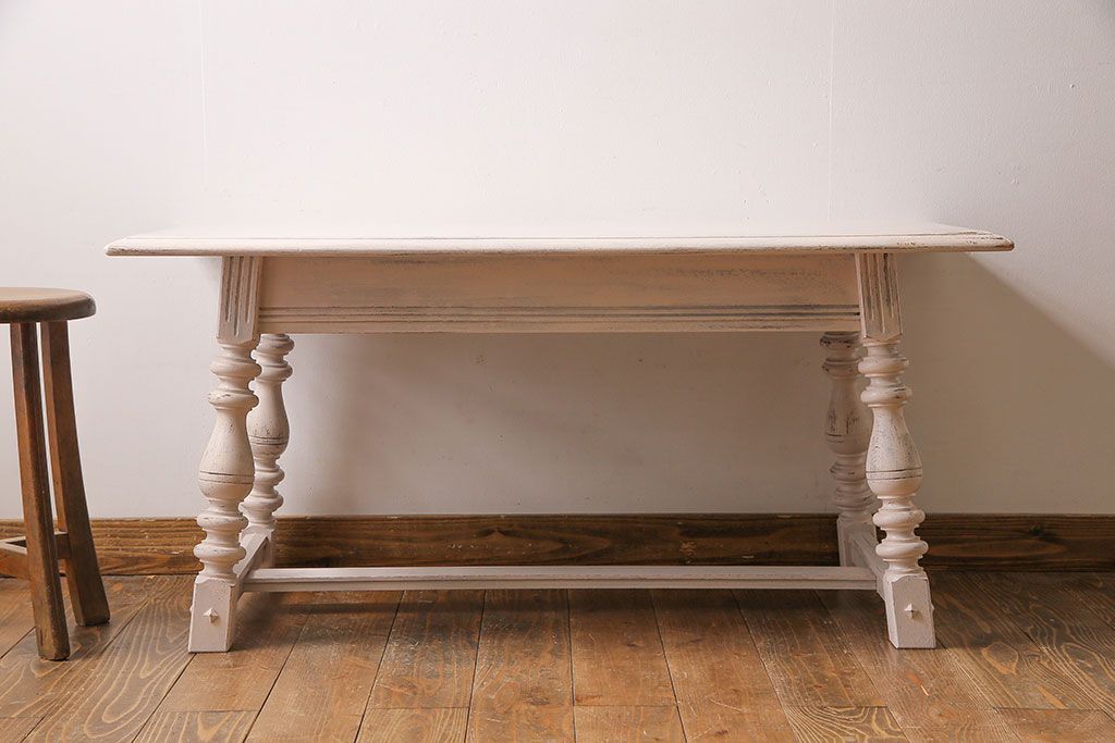 ペイント家具　永田良介商店　ナチュラルなセンターテーブル(サイドテーブル、コーヒーテーブル)