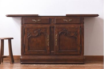 中古　DREXEL HERITAGE(ドレクセルヘリテイジ)　old continent(オールドコンチネント)　サーバー(洋酒棚、キャビネット)(定価約82万円)