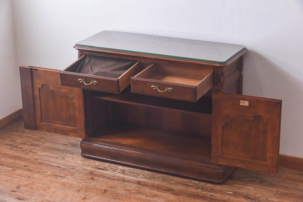 中古　DREXEL HERITAGE(ドレクセルヘリテイジ)　old continent(オールドコンチネント)　サーバー(洋酒棚、キャビネット)(定価約82万円)