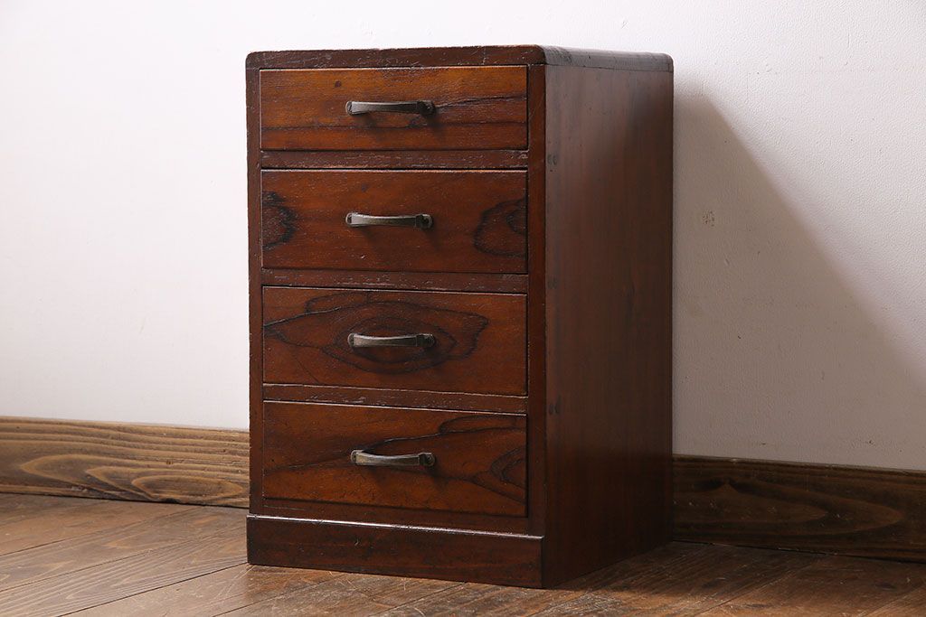 レトロ家具　昭和レトロ　懐かしい和の味わいが楽しめる小型チェスト(引き出し、小物入れ、裁縫箱)