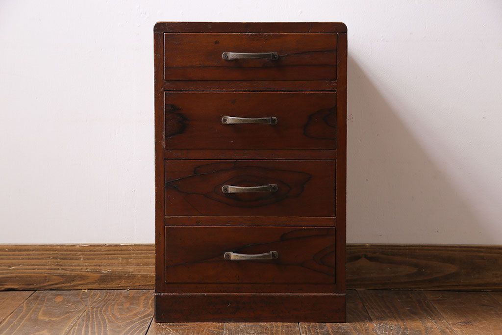 レトロ家具　昭和レトロ　懐かしい和の味わいが楽しめる小型チェスト(引き出し、小物入れ、裁縫箱)