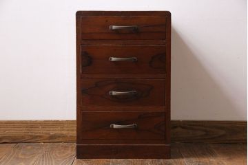 レトロ家具　昭和レトロ　懐かしい和の味わいが楽しめる小型チェスト(引き出し、小物入れ、裁縫箱)