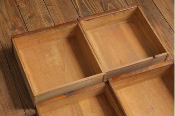 レトロ家具　昭和レトロ　懐かしい和の味わいが楽しめる小型チェスト(引き出し、小物入れ、裁縫箱)