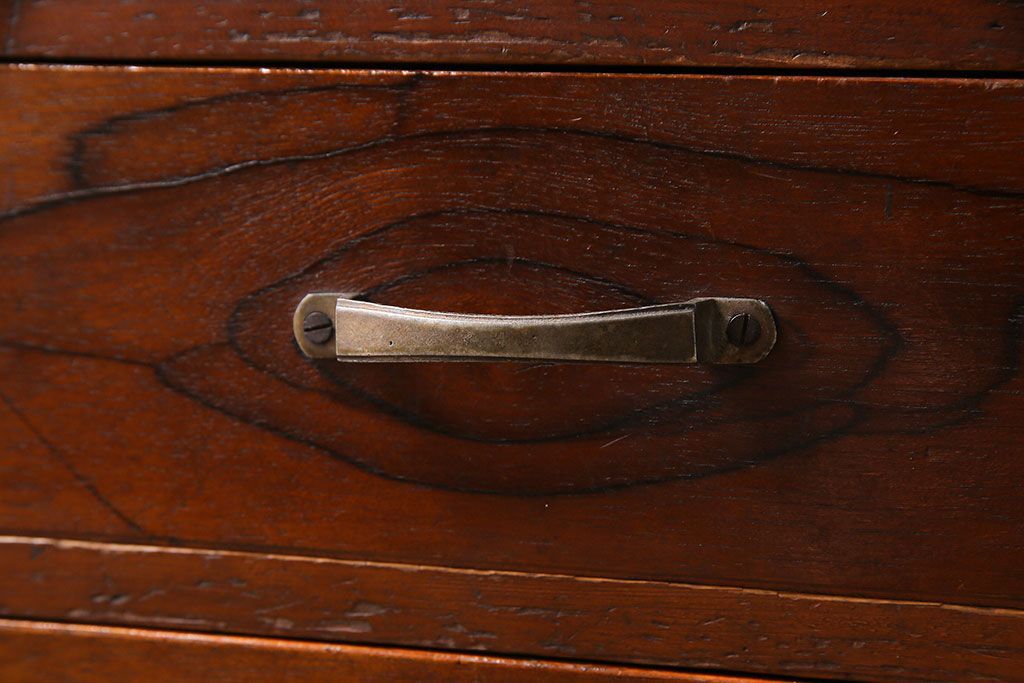 レトロ家具　昭和レトロ　懐かしい和の味わいが楽しめる小型チェスト(引き出し、小物入れ、裁縫箱)