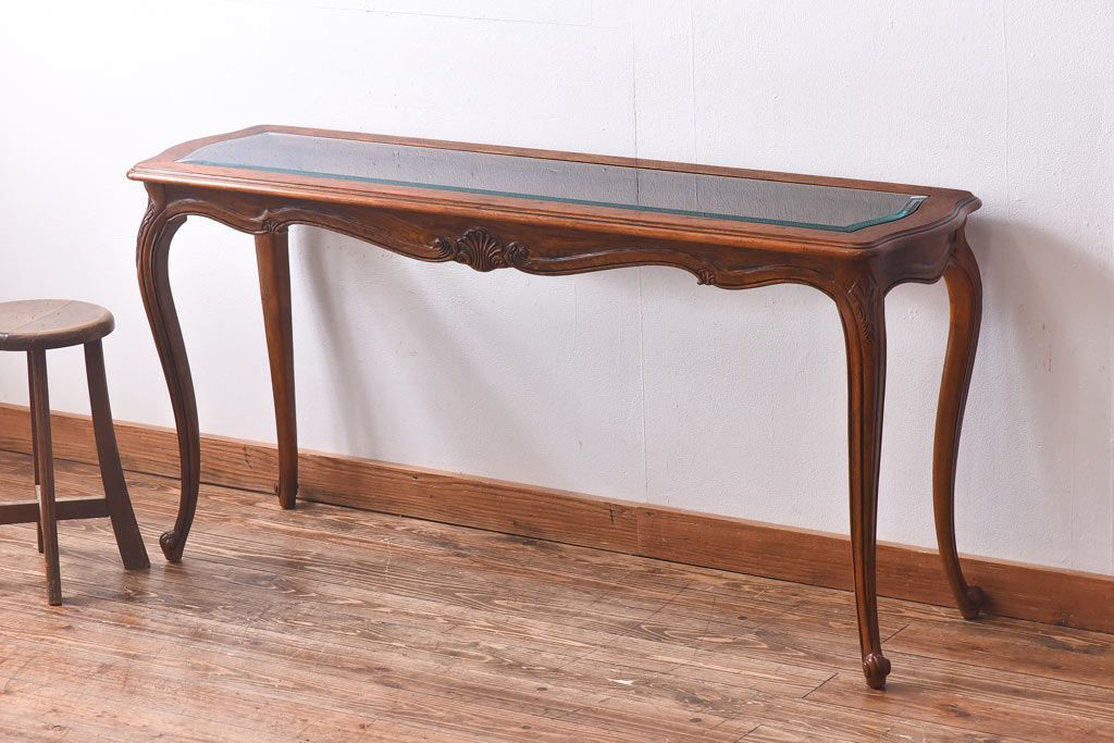 中古　DREXEL HERITAGE(ドレクセルヘリテイジ)　old continent(オールドコンチネント)　ソファテーブル(コンソールテーブル)(定価約33万円)