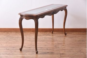 中古　DREXEL HERITAGE(ドレクセルヘリテイジ)　old continent(オールドコンチネント)　ソファテーブル(コンソールテーブル)(定価約33万円)