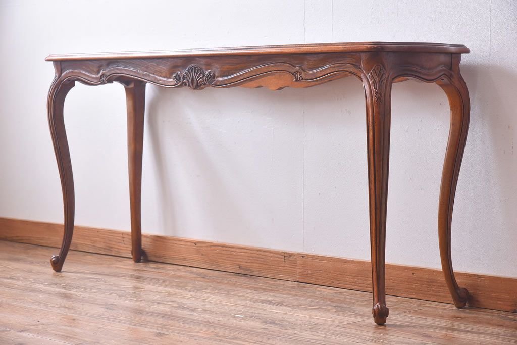 中古　DREXEL HERITAGE(ドレクセルヘリテイジ)　old continent(オールドコンチネント)　ソファテーブル(コンソールテーブル)(定価約33万円)