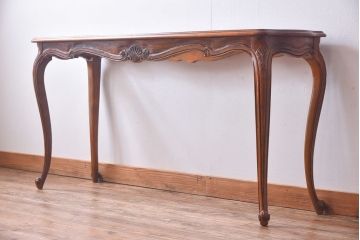 中古　DREXEL HERITAGE(ドレクセルヘリテイジ)　old continent(オールドコンチネント)　ソファテーブル(コンソールテーブル)(定価約33万円)