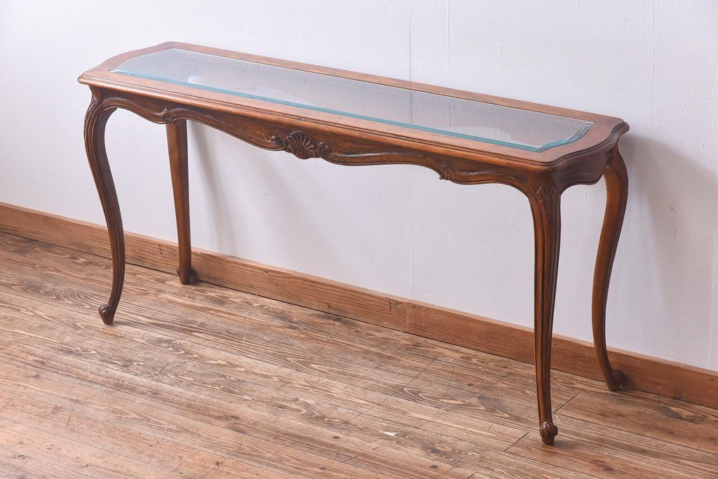 中古　DREXEL HERITAGE(ドレクセルヘリテイジ)　old continent(オールドコンチネント)　ソファテーブル(コンソールテーブル)(定価約33万円)