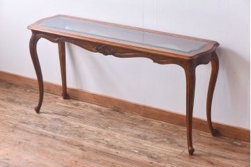 中古　DREXEL HERITAGE(ドレクセルヘリテイジ)　old continent(オールドコンチネント)　ソファテーブル(コンソールテーブル)(定価約33万円)
