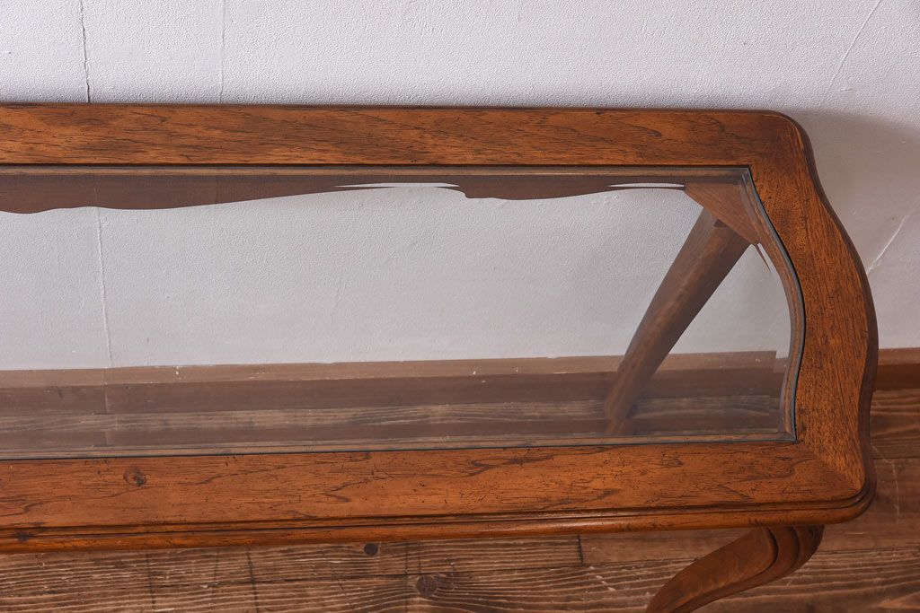 中古　DREXEL HERITAGE(ドレクセルヘリテイジ)　old continent(オールドコンチネント)　ソファテーブル(コンソールテーブル)(定価約33万円)