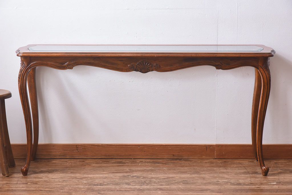 中古　DREXEL HERITAGE(ドレクセルヘリテイジ)　old continent(オールドコンチネント)　ソファテーブル(コンソールテーブル)(定価約33万円)