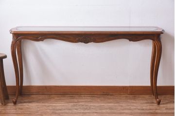 中古　DREXEL HERITAGE(ドレクセルヘリテイジ)　old continent(オールドコンチネント)　ソファテーブル(コンソールテーブル)(定価約33万円)