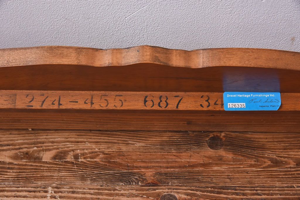 中古　DREXEL HERITAGE(ドレクセルヘリテイジ)　old continent(オールドコンチネント)　ソファテーブル(コンソールテーブル)(定価約33万円)