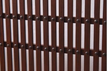 アンティーク雑貨　和製アンティーク　上品な格子が魅力的な衝立(パーテーション、仕切り)