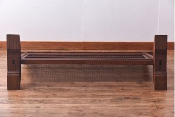 アンティーク雑貨　和製アンティーク　上品な格子が魅力的な衝立(パーテーション、仕切り)