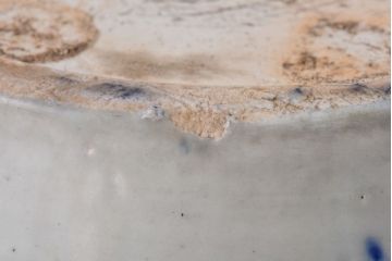 アンティーク雑貨　和製アンティーク　山水図　鳳凰文・桐文　ユニークなデザインの瀬戸火鉢(鉢カバー)