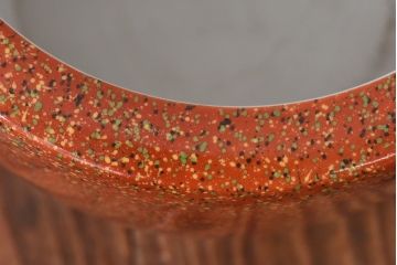 アンティーク雑貨　ノリタケ・則武(日陶)　オールドノリタケ　砂地橙色火鉢(鉢カバー)