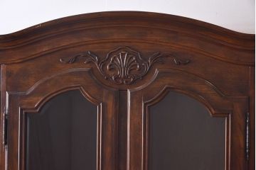 中古　DREXEL HERITAGE(ドレクセルヘリテイジ)　old continent(オールドコンチネント)　China(チャイナ)　食器棚(キャビネット、飾り棚、収納棚)(定価約240万円)