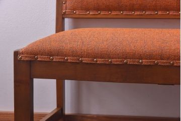 ビンテージ家具　昭和レトロ　ナラ材　木のぬくもりを感じるヴィンテージソファベンチ(長椅子)