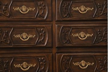 中古　美品　DREXEL HERITAGE(ドレクセルヘリテイジ)　old continent(オールドコンチネント)　ドレッシングチェスト(ドレッサー、三面鏡、ミラー、サイドチェスト)(定価約140万円)(R-029348)