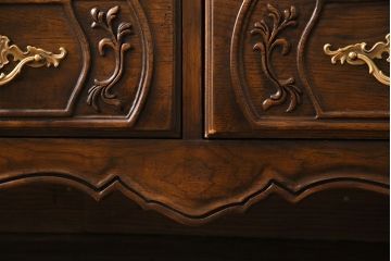 中古　美品　DREXEL HERITAGE(ドレクセルヘリテイジ)　old continent(オールドコンチネント)　ドレッシングチェスト(ドレッサー、三面鏡、ミラー、サイドチェスト)(定価約140万円)(R-029348)