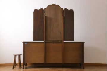 中古　美品　DREXEL HERITAGE(ドレクセルヘリテイジ)　old continent(オールドコンチネント)　ドレッシングチェスト(ドレッサー、三面鏡、ミラー、サイドチェスト)(定価約140万円)(R-029348)