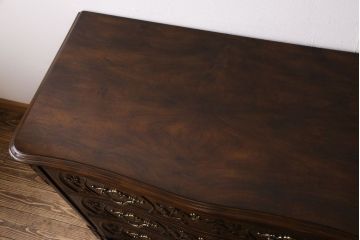 中古　美品　DREXEL HERITAGE(ドレクセルヘリテイジ)　old continent(オールドコンチネント)　ドレッシングチェスト(ドレッサー、三面鏡、ミラー、サイドチェスト)(定価約140万円)(R-029348)