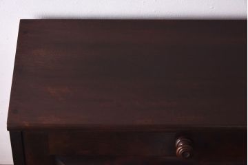 中古　北海道民芸家具　特注品!　激レア　スリムな脚のライティングビューロー(簿記机)(定価約29万円)