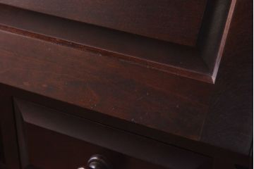 中古　北海道民芸家具　特注品!　激レア　スリムな脚のライティングビューロー(簿記机)(定価約29万円)