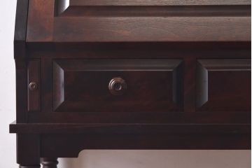 中古　北海道民芸家具　特注品!　激レア　スリムな脚のライティングビューロー(簿記机)(定価約29万円)