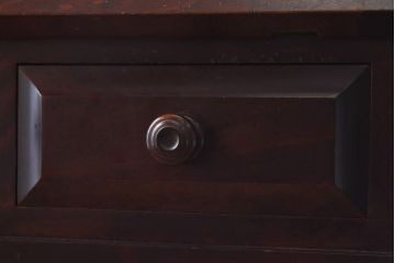 中古　北海道民芸家具　特注品!　激レア　スリムな脚のライティングビューロー(簿記机)(定価約29万円)