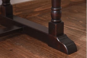 中古　北海道民芸家具　特注品!　激レア　スリムな脚のライティングビューロー(簿記机)(定価約29万円)