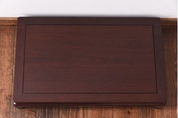 アンティーク雑貨　古民具　紫檀材　存在感のあるディスプレイにぴったりの花台(飾り台、盆栽卓)