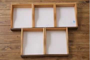 ペイント家具　神戸洋家具　永田良介商店　シャビーな風合いのドレッサー(鏡台)
