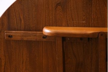 ヴィンテージ家具　イギリスビンテージ　ERCOL(アーコール)　ニレ材　オーバル型エクステンションテーブル(ダイニングテーブル、ラウンドテーブル)