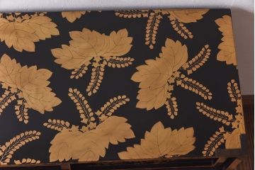 アンティーク家具　和製アンティーク　極上品!　漆塗り金彩蒔絵・桐と梅　手許箪笥(小箪笥、時代箪笥、和タンス、抽斗)
