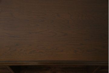 中古　神戸洋家具 永田良介商店　希少品!　優雅な佇まいの両袖デスク(机、在宅ワーク、在宅用ワークデスク)(定価約58万円)