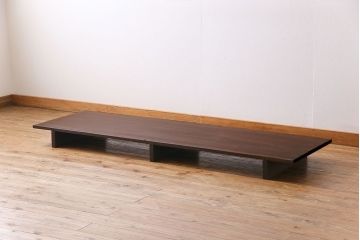 アンティーク家具　古民具・骨董　サワラ材　シンプルな一枚板の裁ち板(作業台・テーブル・ローボード)