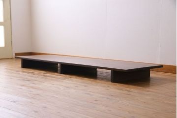 アンティーク家具　古民具・骨董　サワラ材　シンプルな一枚板の裁ち板(作業台・テーブル・ローボード)