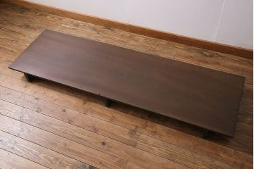 アンティーク家具　古民具・骨董　サワラ材　シンプルな一枚板の裁ち板(作業台・テーブル・ローボード)