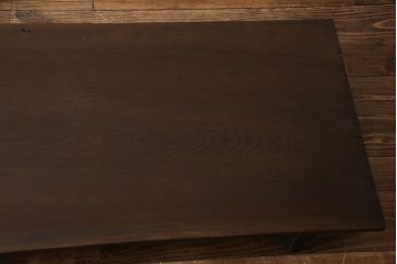 アンティーク家具　古民具・骨董　サワラ材　シンプルな一枚板の裁ち板(作業台・テーブル・ローボード)