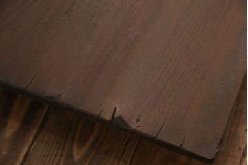 アンティーク家具　古民具・骨董　サワラ材　シンプルな一枚板の裁ち板(作業台・テーブル・ローボード)