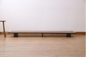 アンティーク家具　古民具・骨董　サワラ材　シンプルな一枚板の裁ち板(作業台・テーブル・ローボード)