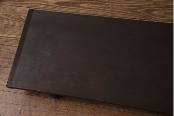 アンティーク家具　古民具・骨董　朴の木　落ち着いた深い色味の裁ち板(作業台・テーブル・ローボード)