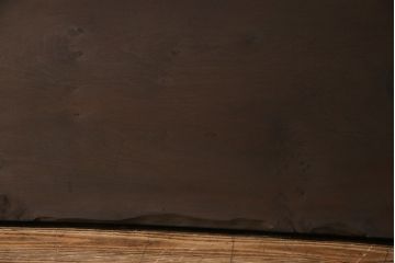 アンティーク家具　古民具・骨董　朴の木　落ち着いた深い色味の裁ち板(作業台・テーブル・ローボード)